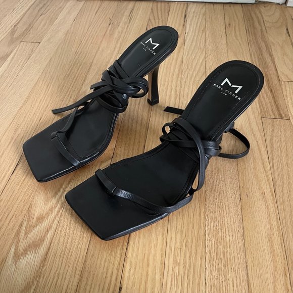 MARC FISHER Tie-Up Heeled Sandals - Picture 3 of 7